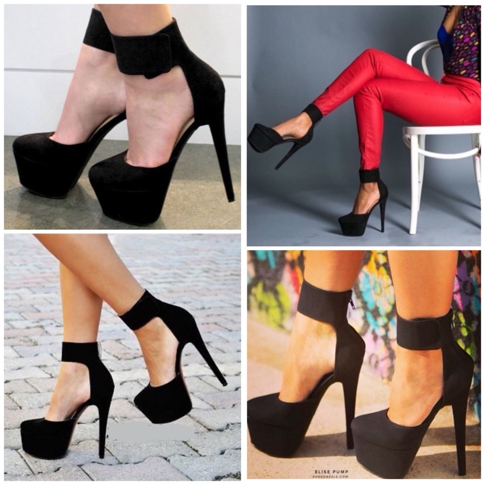 🍭 Mix & Match 2/$75 🍭 Paper Fox Elise Black Platform Heels